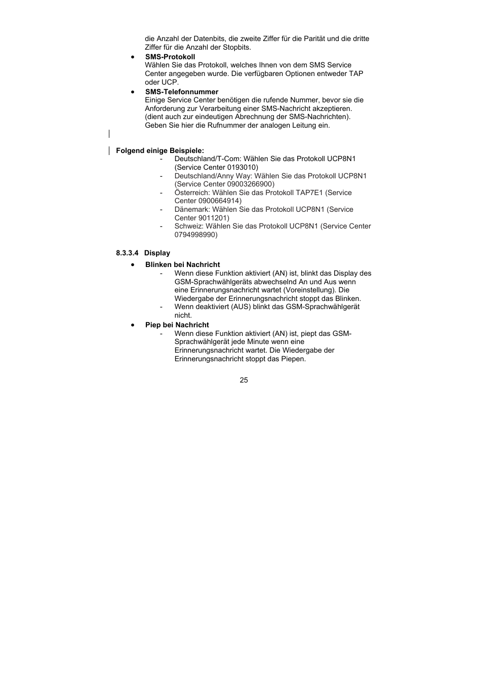 ABUS AZ6302 Terxon GSM dialer User Manual | Page 25 / 245