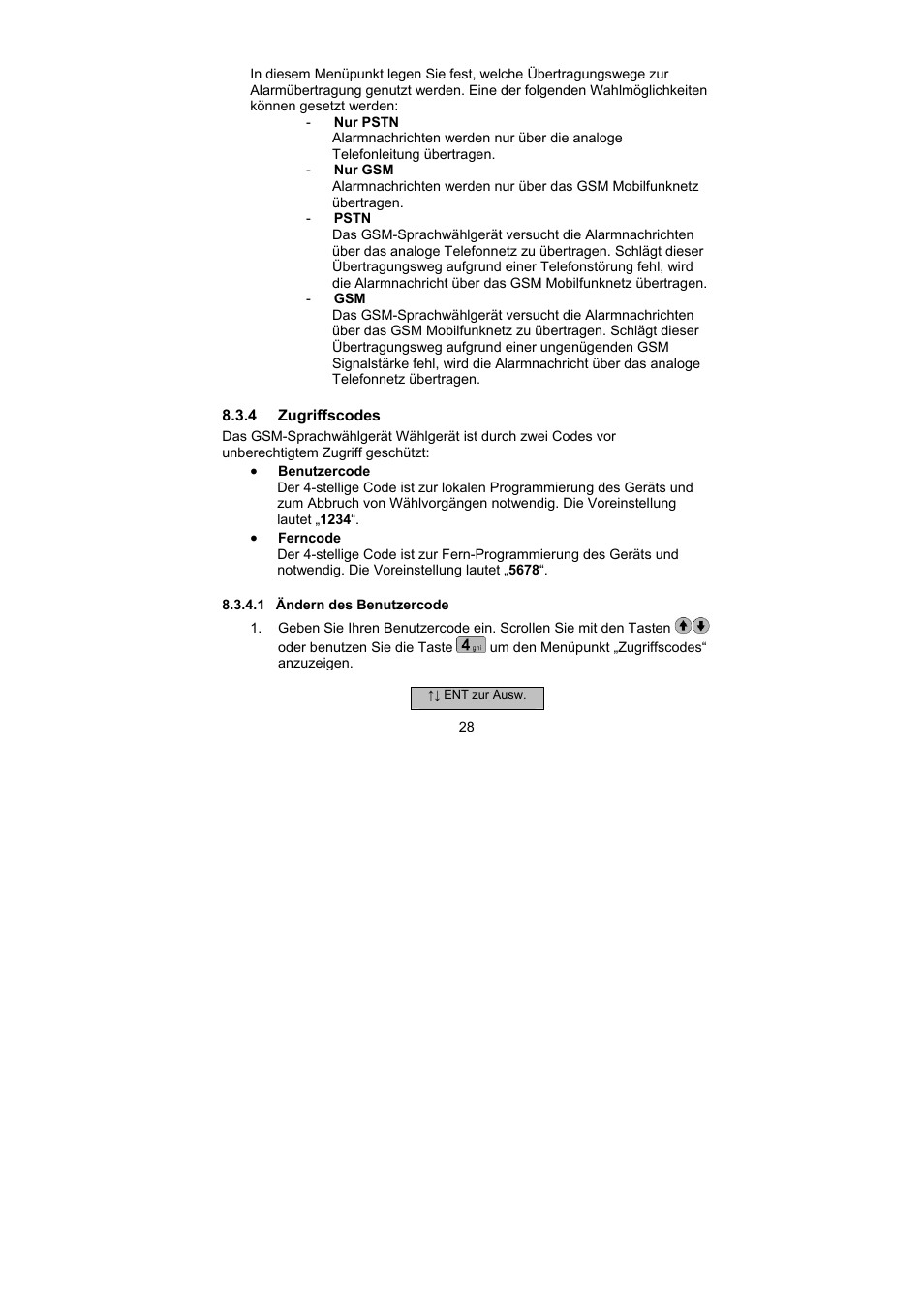 ABUS AZ6302 Terxon GSM dialer User Manual | Page 28 / 245