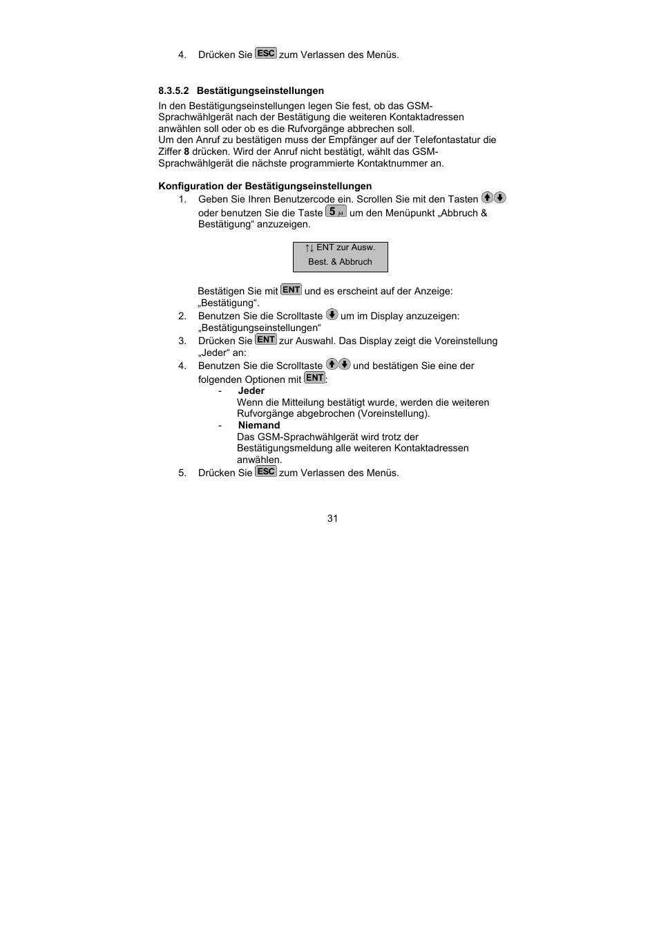 ABUS AZ6302 Terxon GSM dialer User Manual | Page 31 / 245