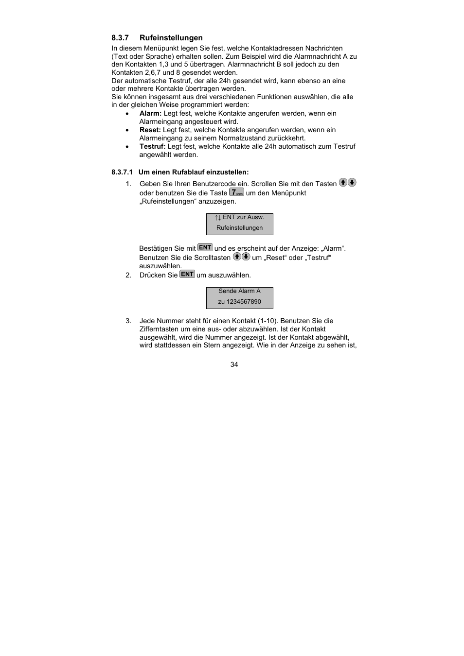 ABUS AZ6302 Terxon GSM dialer User Manual | Page 34 / 245