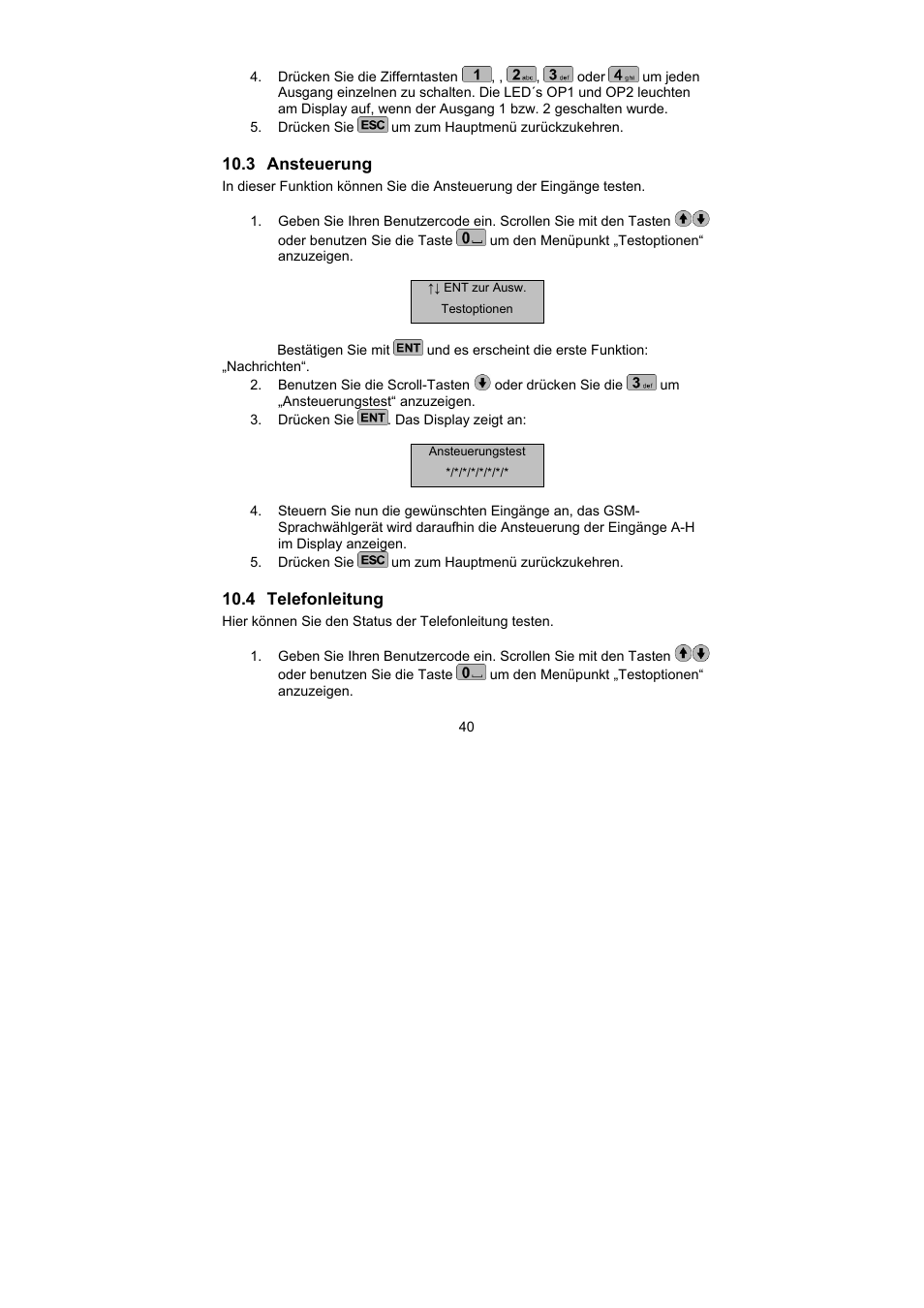 ABUS AZ6302 Terxon GSM dialer User Manual | Page 40 / 245