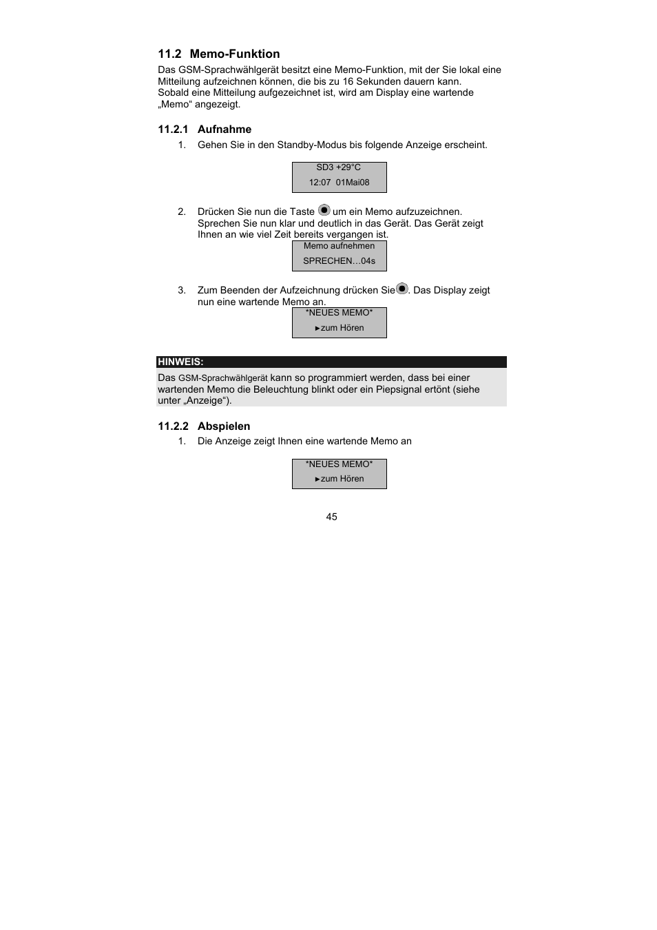 ABUS AZ6302 Terxon GSM dialer User Manual | Page 45 / 245