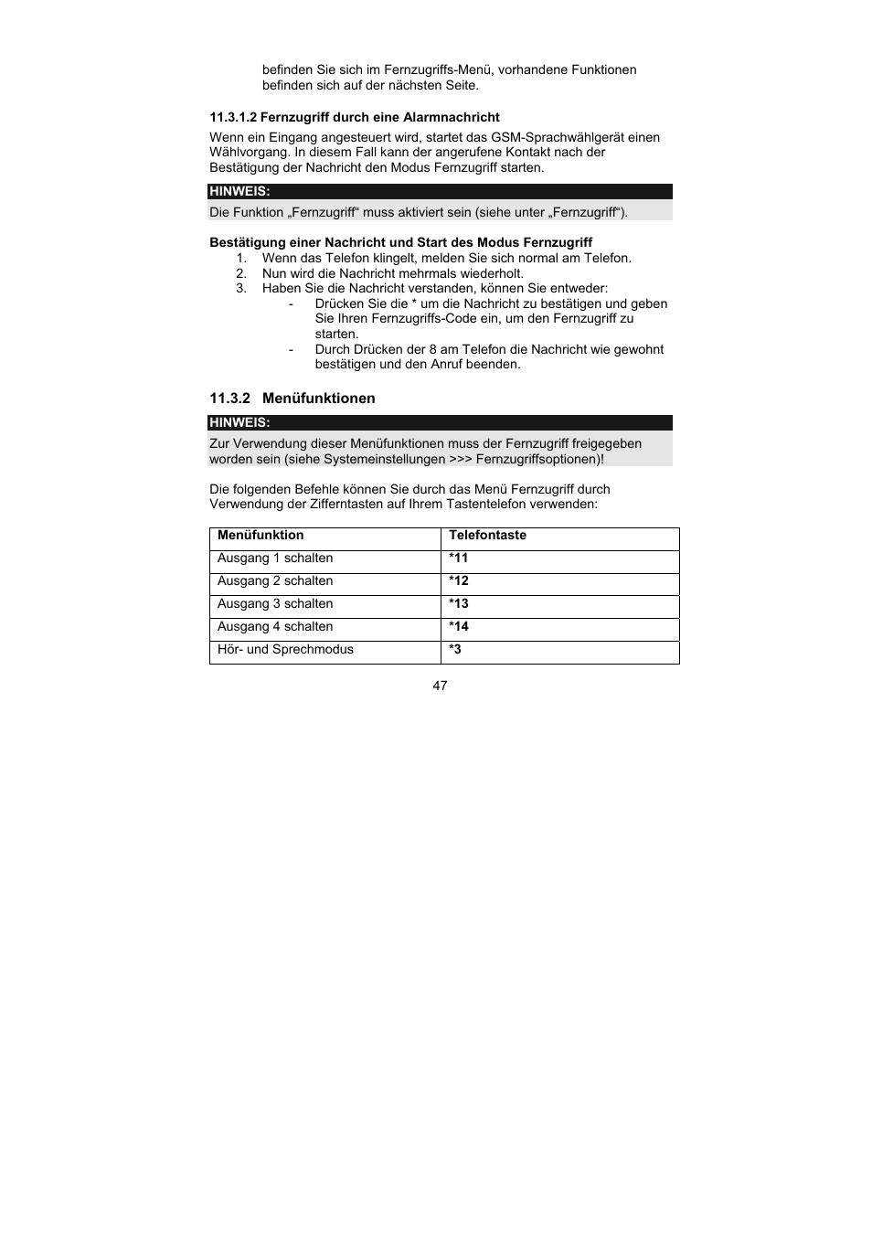 ABUS AZ6302 Terxon GSM dialer User Manual | Page 47 / 245