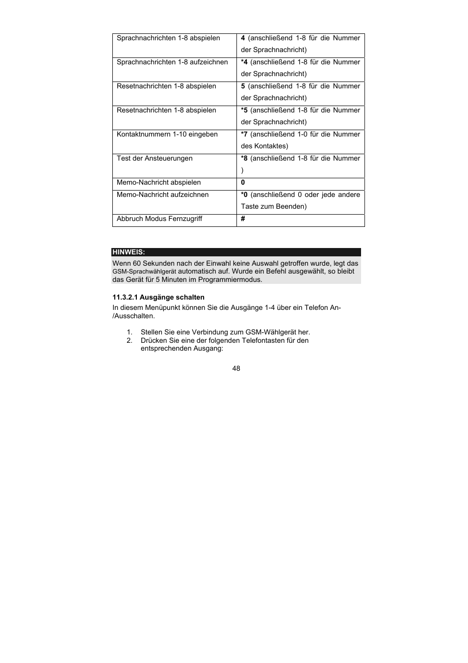 ABUS AZ6302 Terxon GSM dialer User Manual | Page 48 / 245