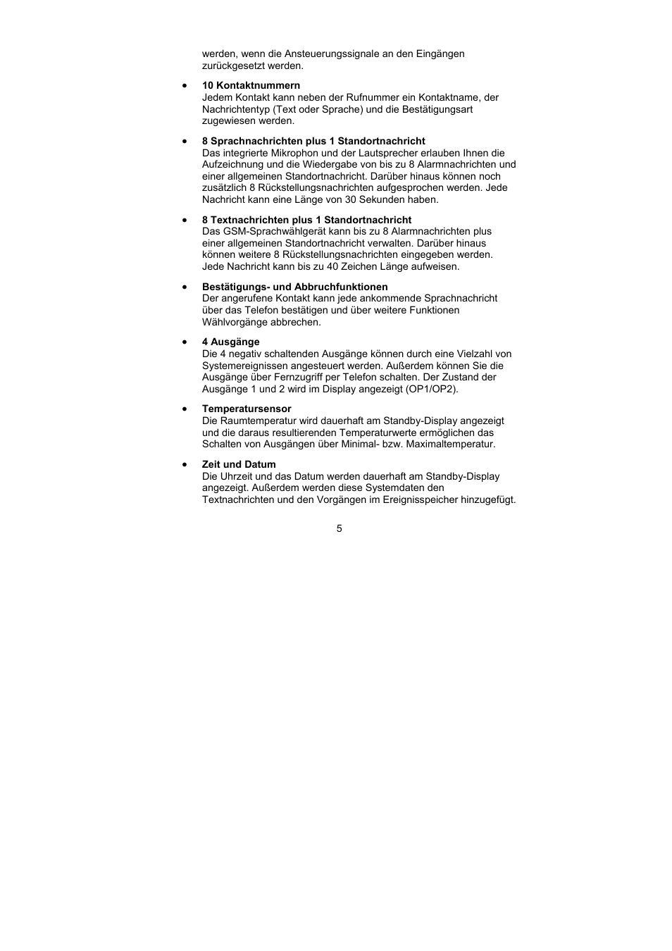 ABUS AZ6302 Terxon GSM dialer User Manual | Page 5 / 245