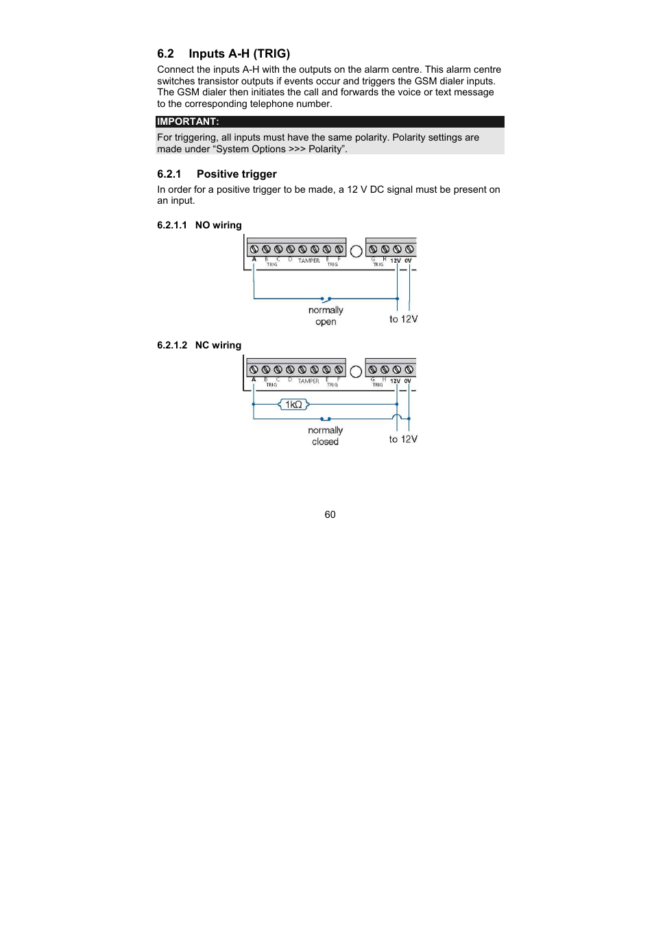 ABUS AZ6302 Terxon GSM dialer User Manual | Page 60 / 245