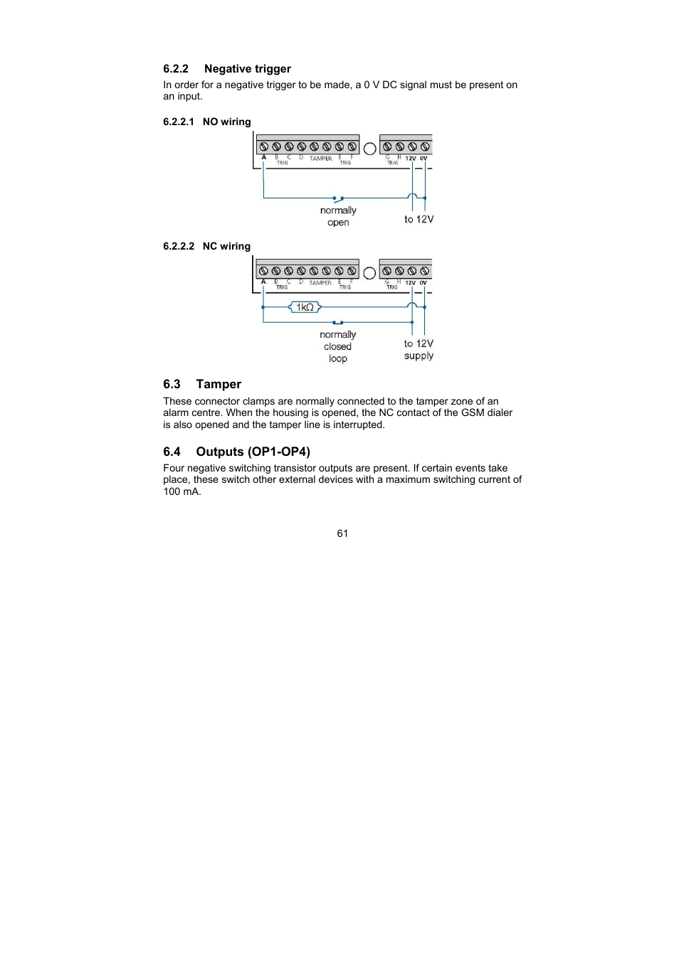 ABUS AZ6302 Terxon GSM dialer User Manual | Page 61 / 245