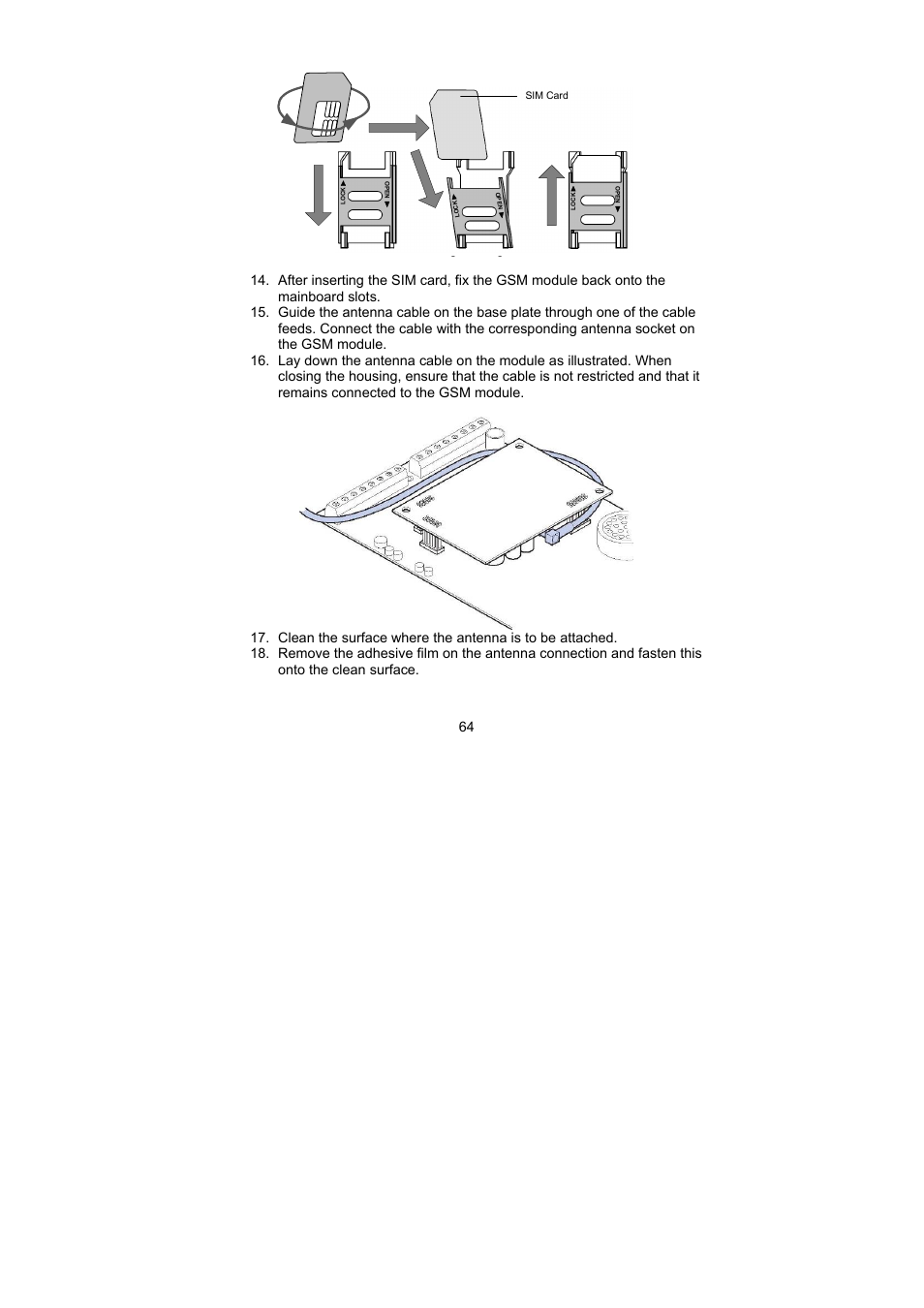 ABUS AZ6302 Terxon GSM dialer User Manual | Page 64 / 245