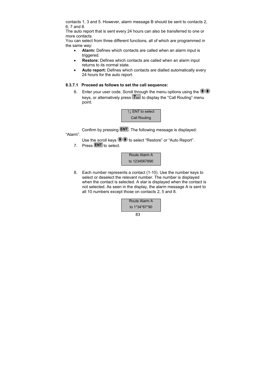 ABUS AZ6302 Terxon GSM dialer User Manual | Page 83 / 245
