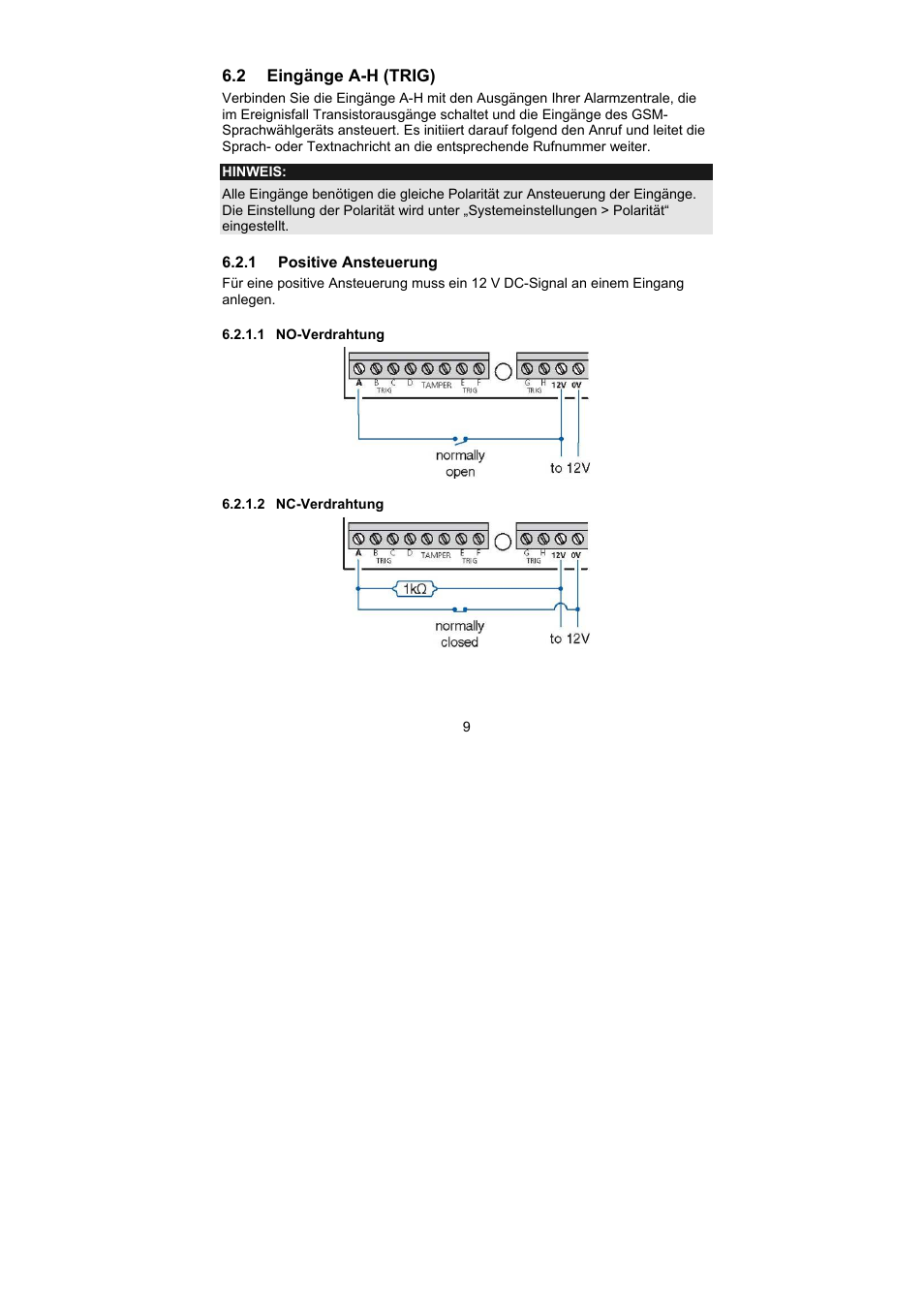 ABUS AZ6302 Terxon GSM dialer User Manual | Page 9 / 245
