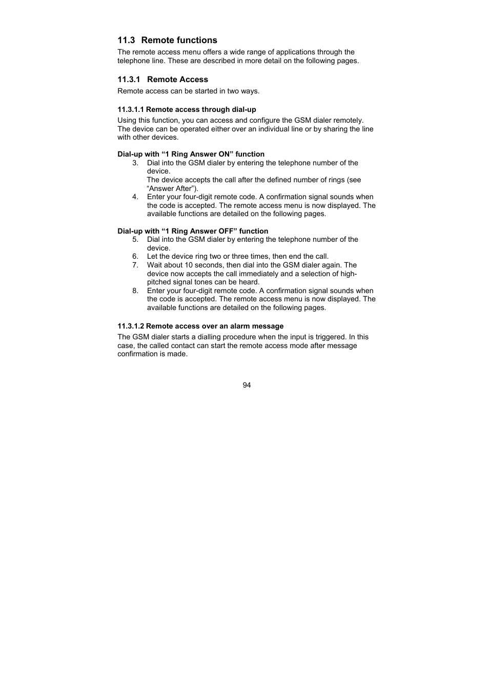 ABUS AZ6302 Terxon GSM dialer User Manual | Page 94 / 245