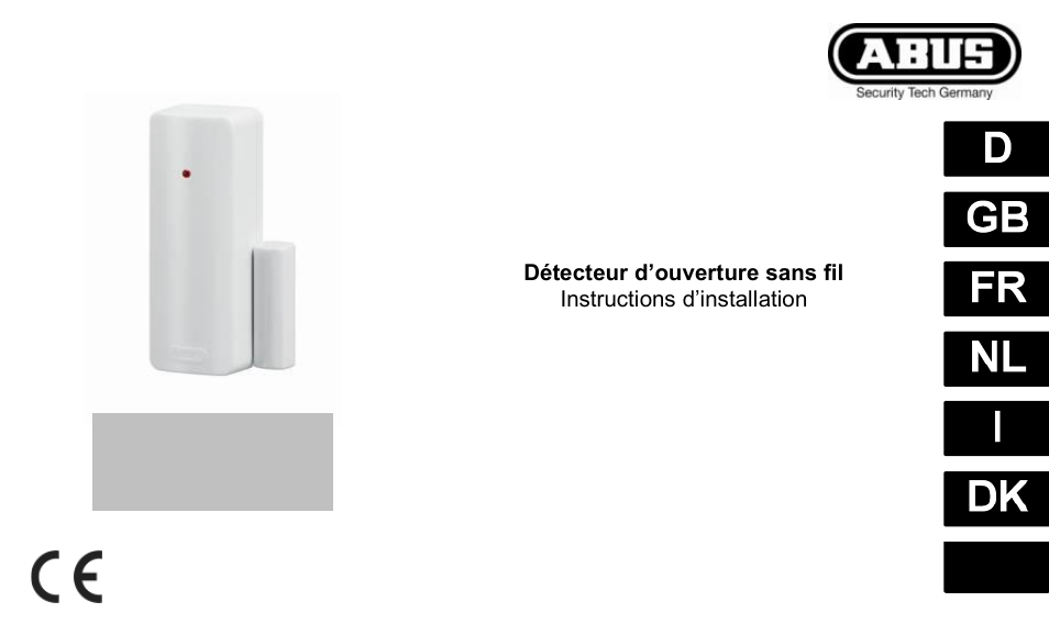 ABUS FU8321 Secvest 2WAY Wireless Magnetic Contact Detector (FSL) User Manual | 76 pages