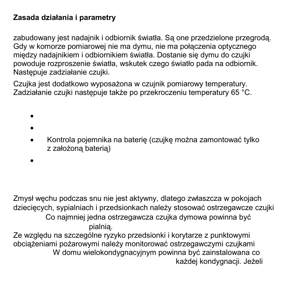Zasada działania i parametry, Pozycja | ABUS FU8340 Secvest 2WAY Wireless Smoke Detector User Manual | Page 80 / 86