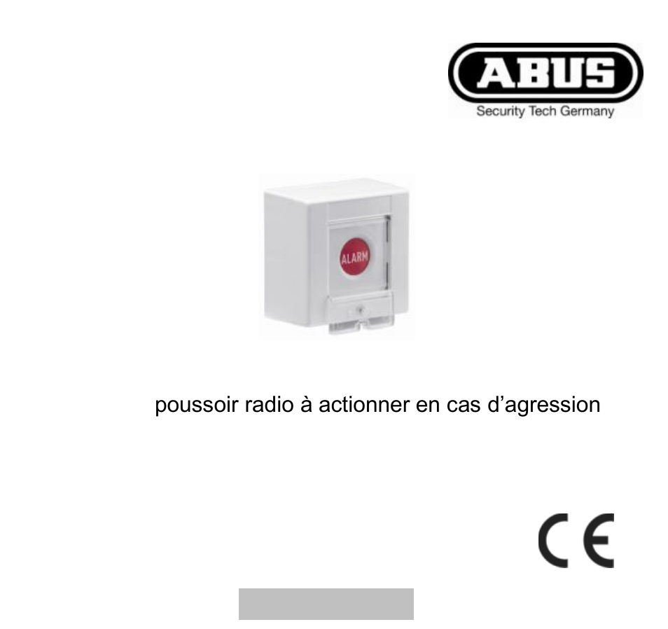 ABUS FU8300 Secvest 2WAY Wireless Panic Alarm Button User Manual | 37 pages