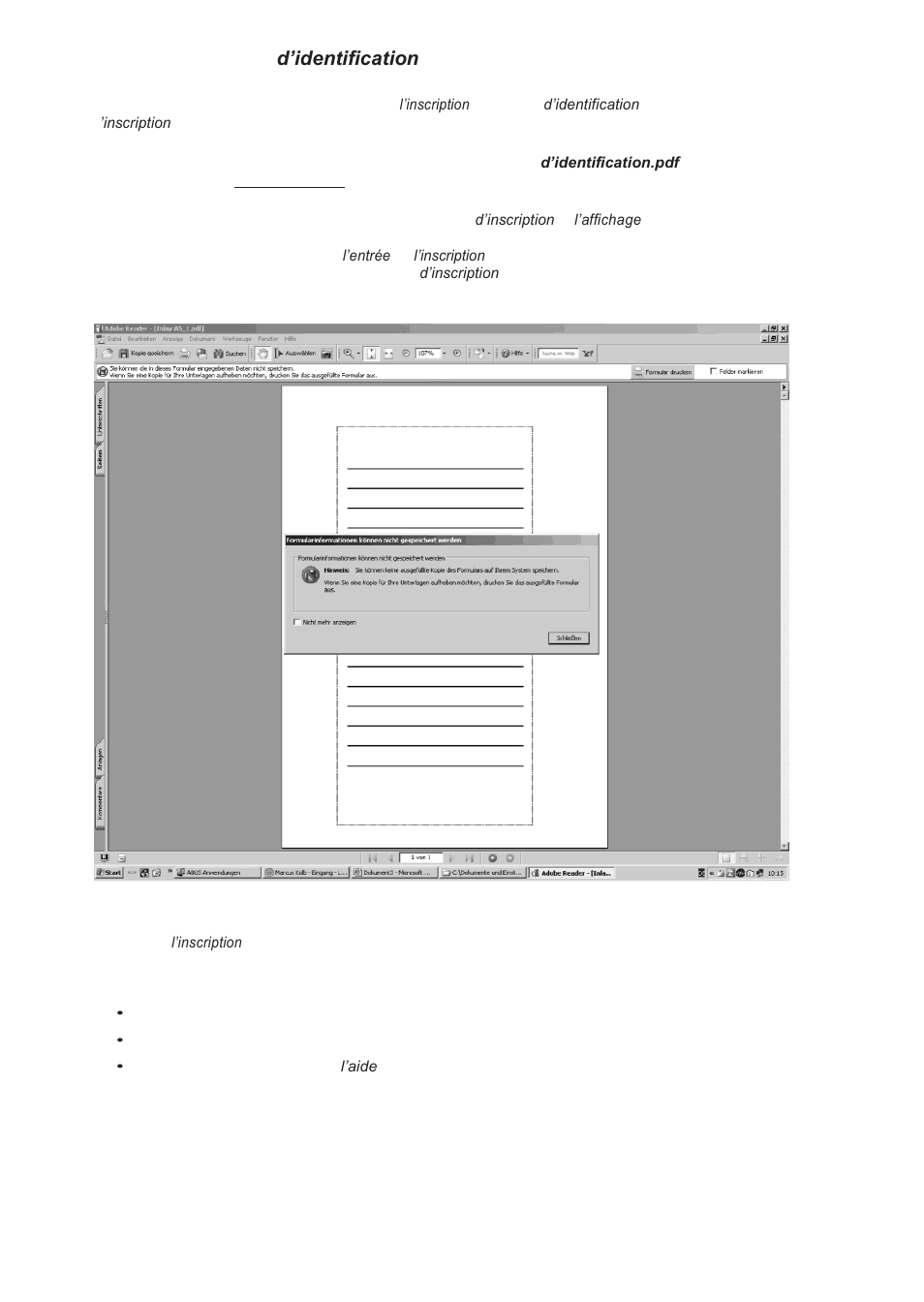 Vii. inscription des fiches d’identification | ABUS FU8403 Wireless Display Module User Manual | Page 20 / 50