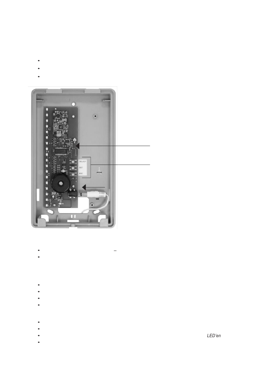 Vi. programmering af detektorer, Dip-switch, Taste | ABUS FU8403 Wireless Display Module User Manual | Page 39 / 50