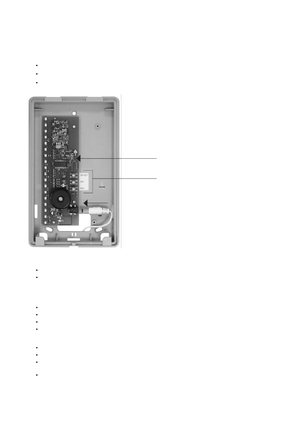 Vi. einlernen der melder, Dip-schalter, Tasten | ABUS FU8403 Wireless Display Module User Manual | Page 4 / 50