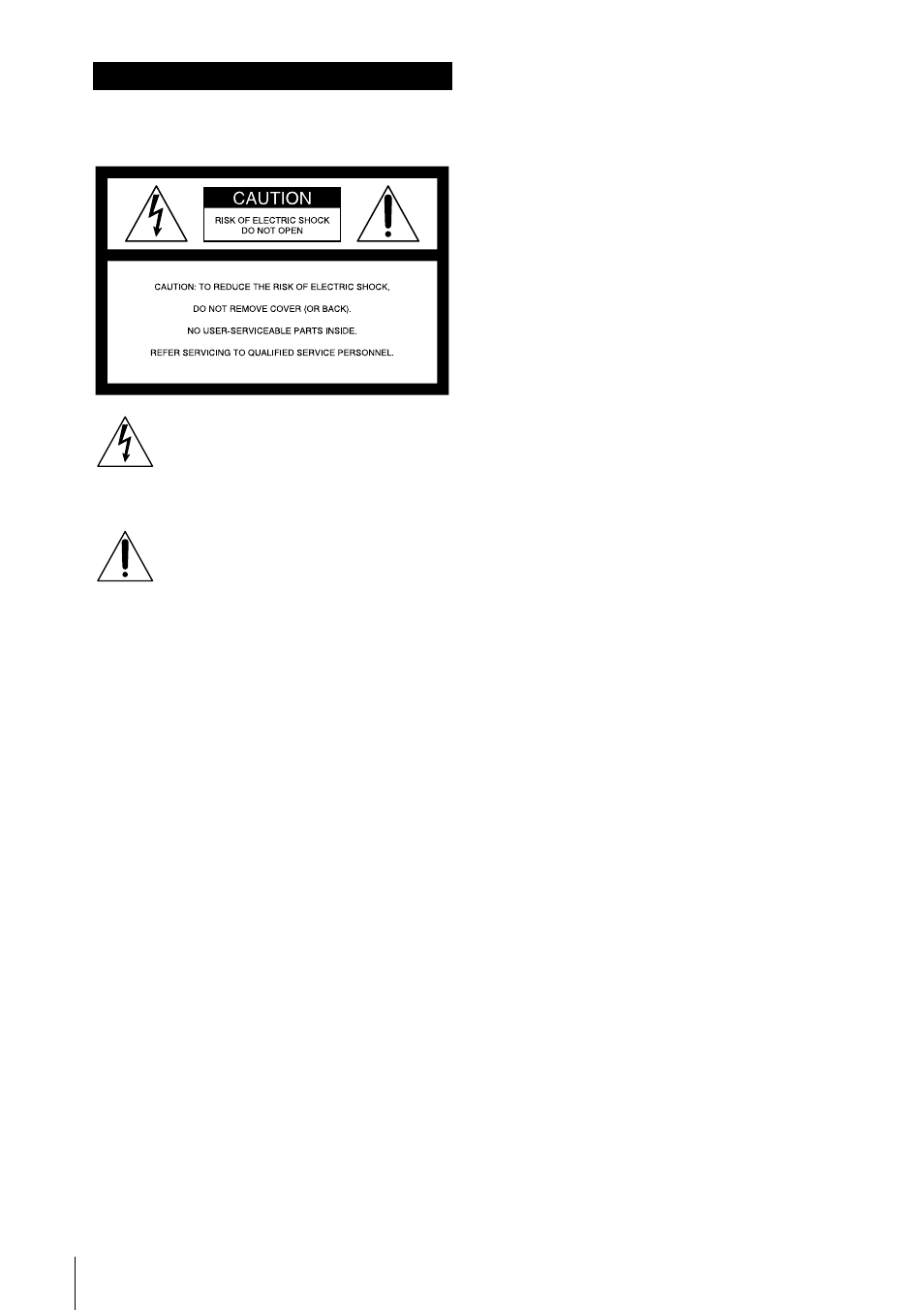 Warning | Sony SLV-M20HF User Manual | Page 2 / 88