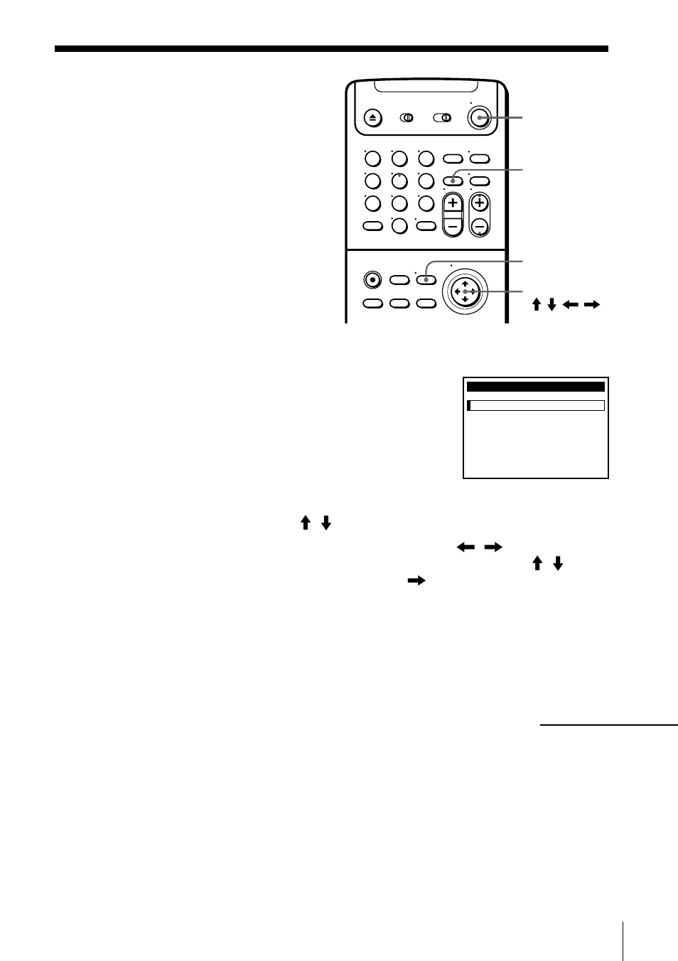 Press power to turn on the vcr, Additional operations, Clear menu power | Cursor stick > / . / ? / / ok, Continued | Sony SLV-M20HF User Manual | Page 27 / 88