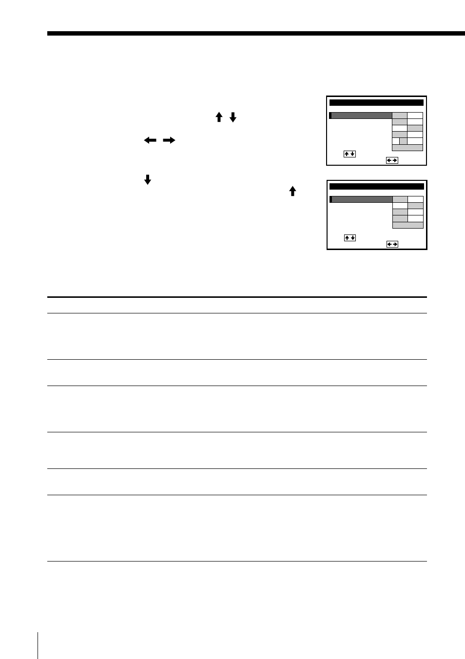 Changing menu options, Press menu and select advanced options | Sony SLV-M20HF User Manual | Page 34 / 88