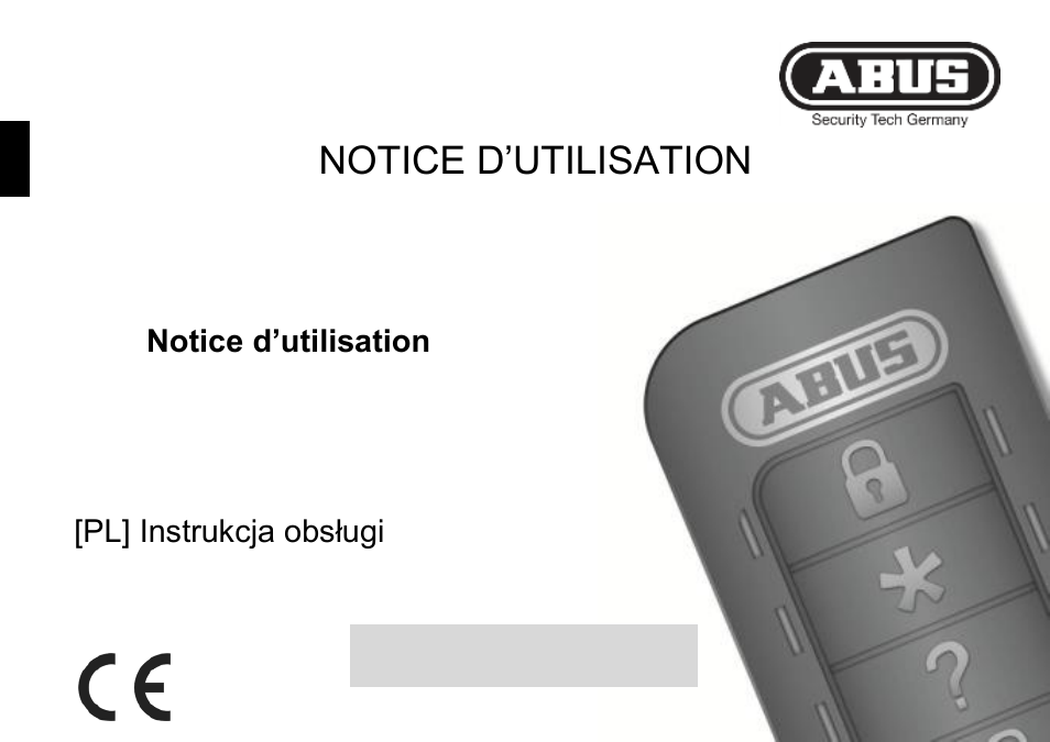 Notice d’utilisation | ABUS FUBE50011 Secvest Wireless Remote Control User Manual | Page 18 / 62