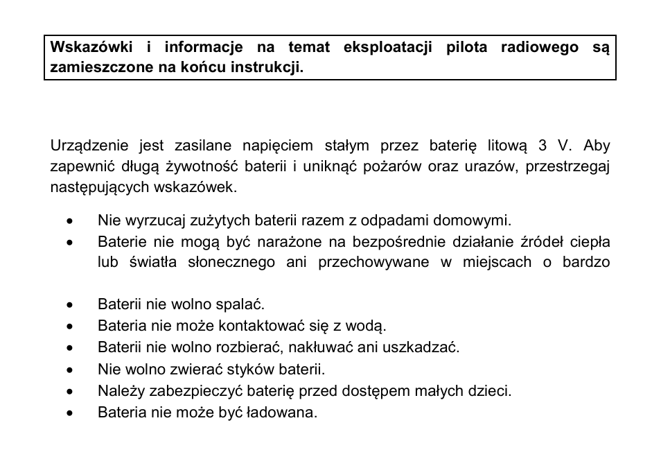 Zasady eksploatacji baterii | ABUS FUBE50011 Secvest Wireless Remote Control User Manual | Page 45 / 62