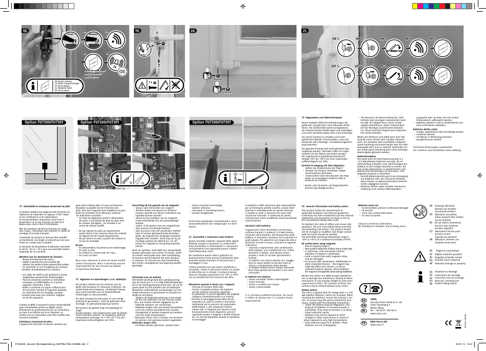 ABUS FUFT50031_32 Secvest wireless window bar lock FOS 550 E - AL0125 Operating instructions User Manual | Page 2 / 2