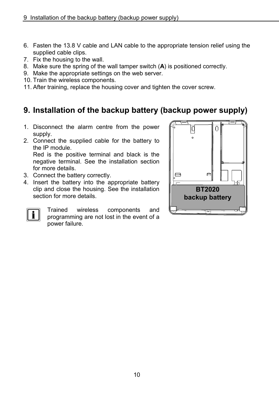 ABUS FUAA10021 Secvest IP Basic Set Operating instructions User Manual | Page 11 / 81