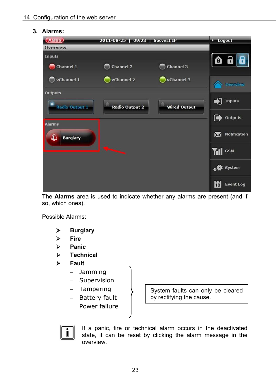 ABUS FUAA10021 Secvest IP Basic Set Operating instructions User Manual | Page 24 / 81