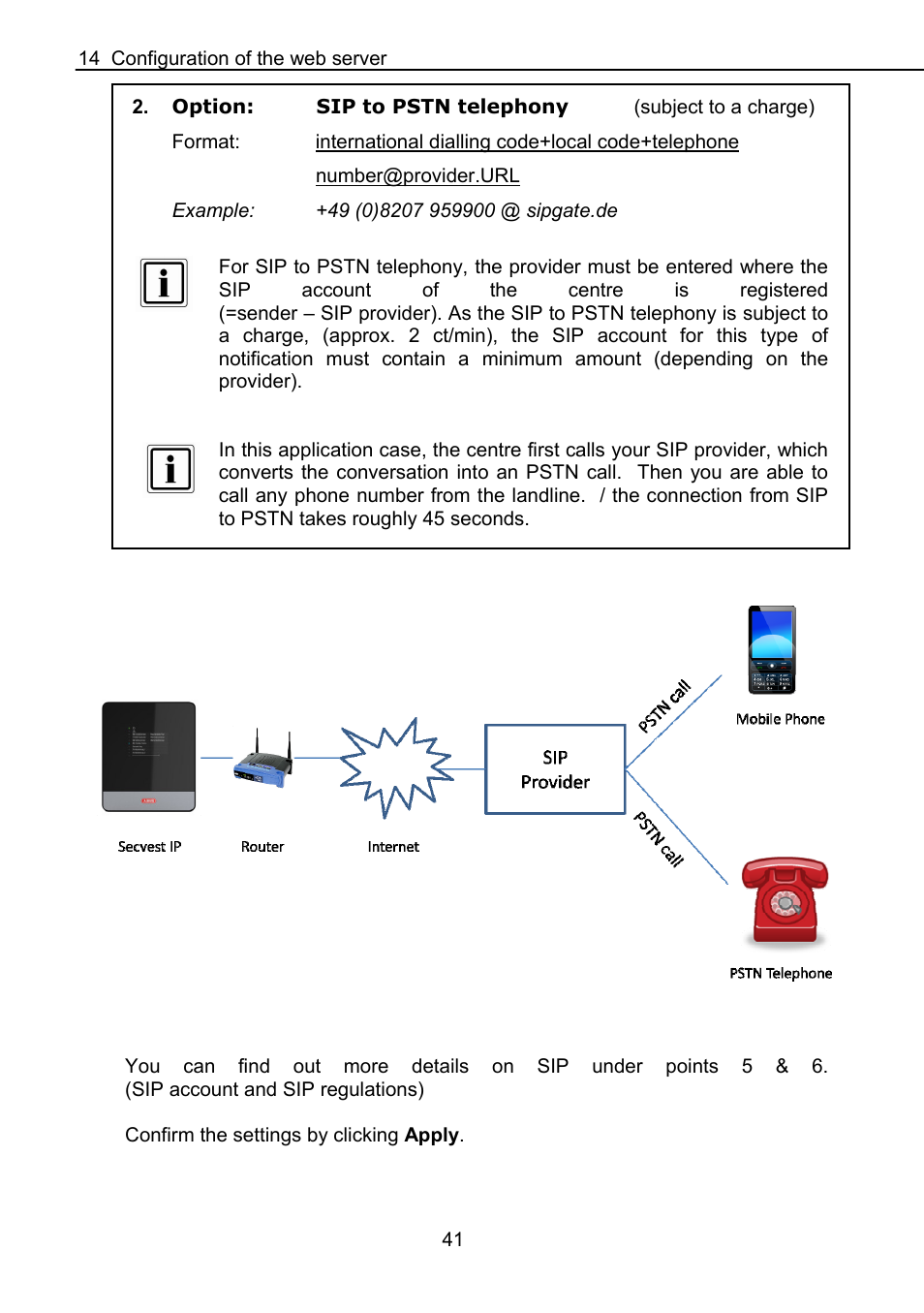 ABUS FUAA10021 Secvest IP Basic Set Operating instructions User Manual | Page 42 / 81