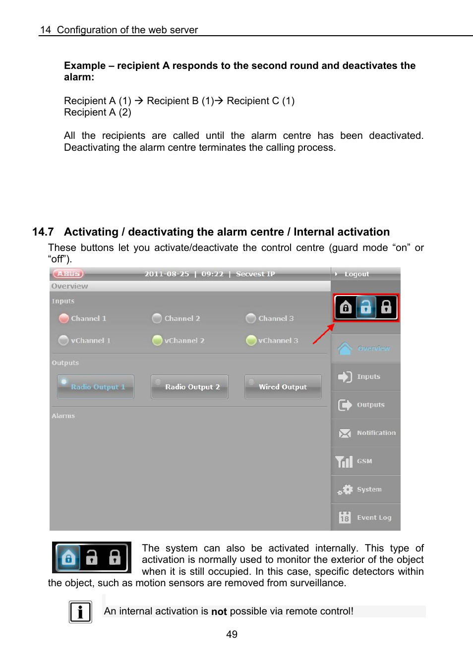 ABUS FUAA10021 Secvest IP Basic Set Operating instructions User Manual | Page 50 / 81