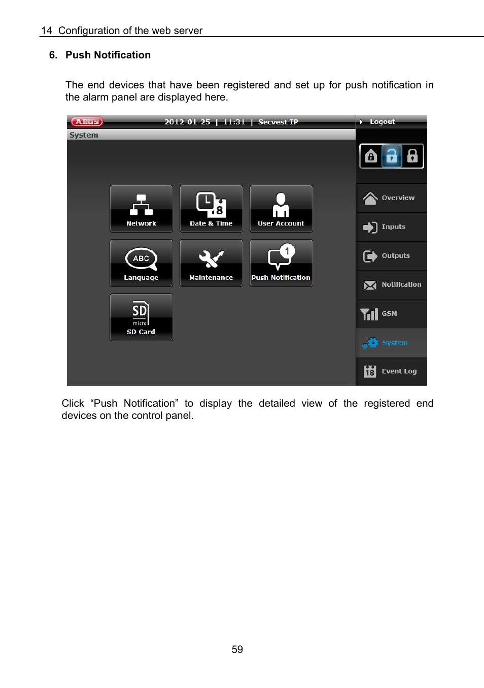 ABUS FUAA10021 Secvest IP Basic Set Operating instructions User Manual | Page 60 / 81