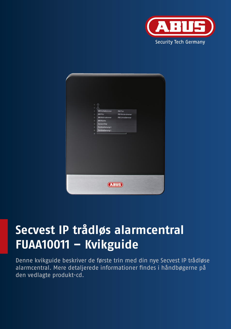 ABUS FUAA10021 Secvest IP Basic Set Quick operating instructions User Manual | Page 101 / 124