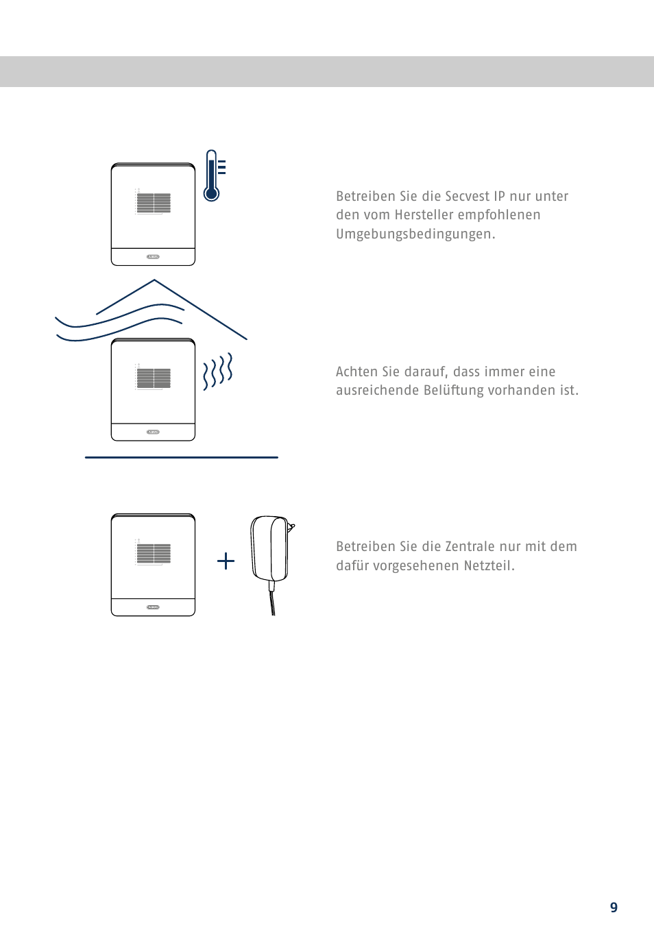 ABUS FUAA10021 Secvest IP Basic Set Quick operating instructions User Manual | Page 11 / 124