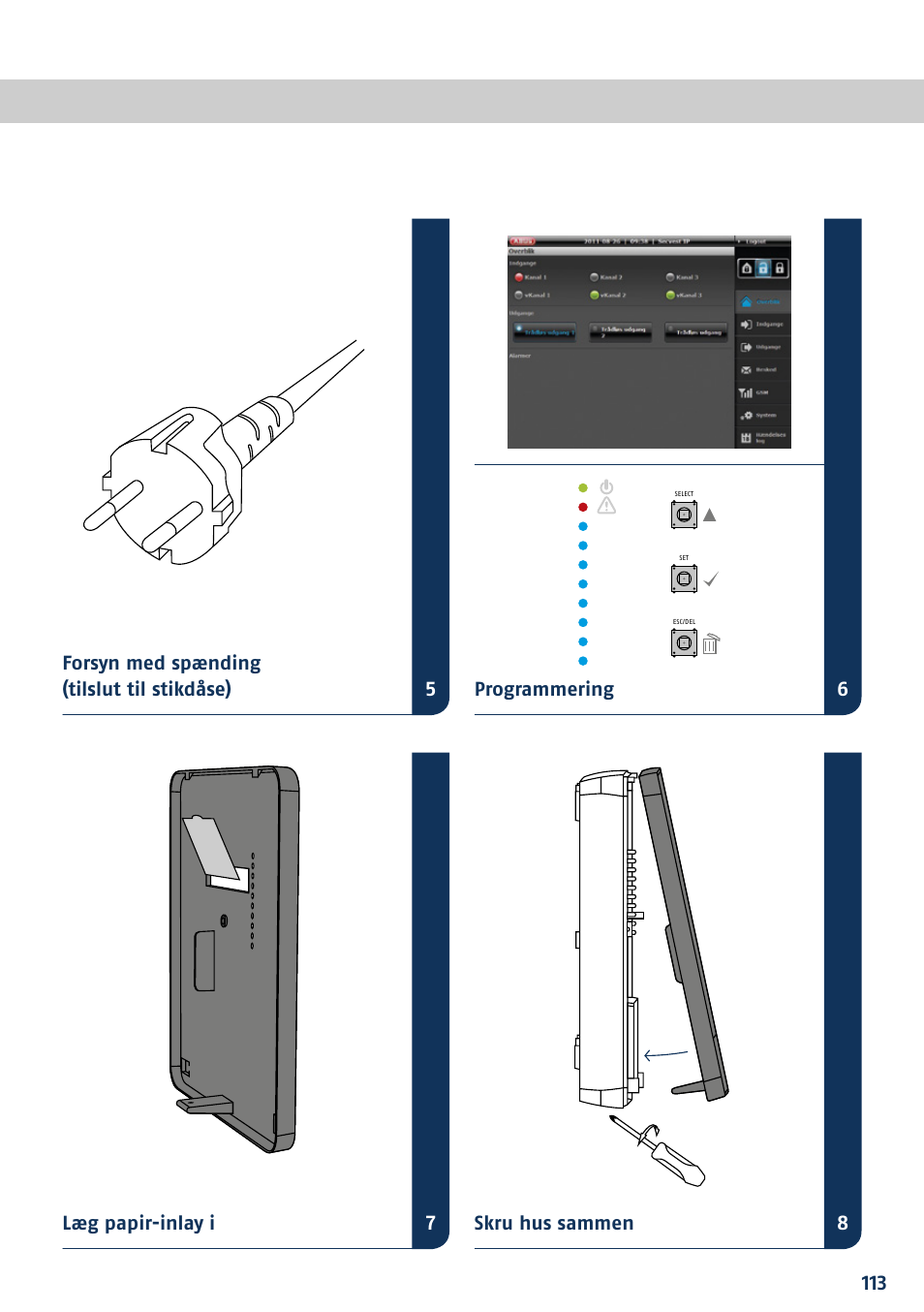 ABUS FUAA10021 Secvest IP Basic Set Quick operating instructions User Manual | Page 115 / 124