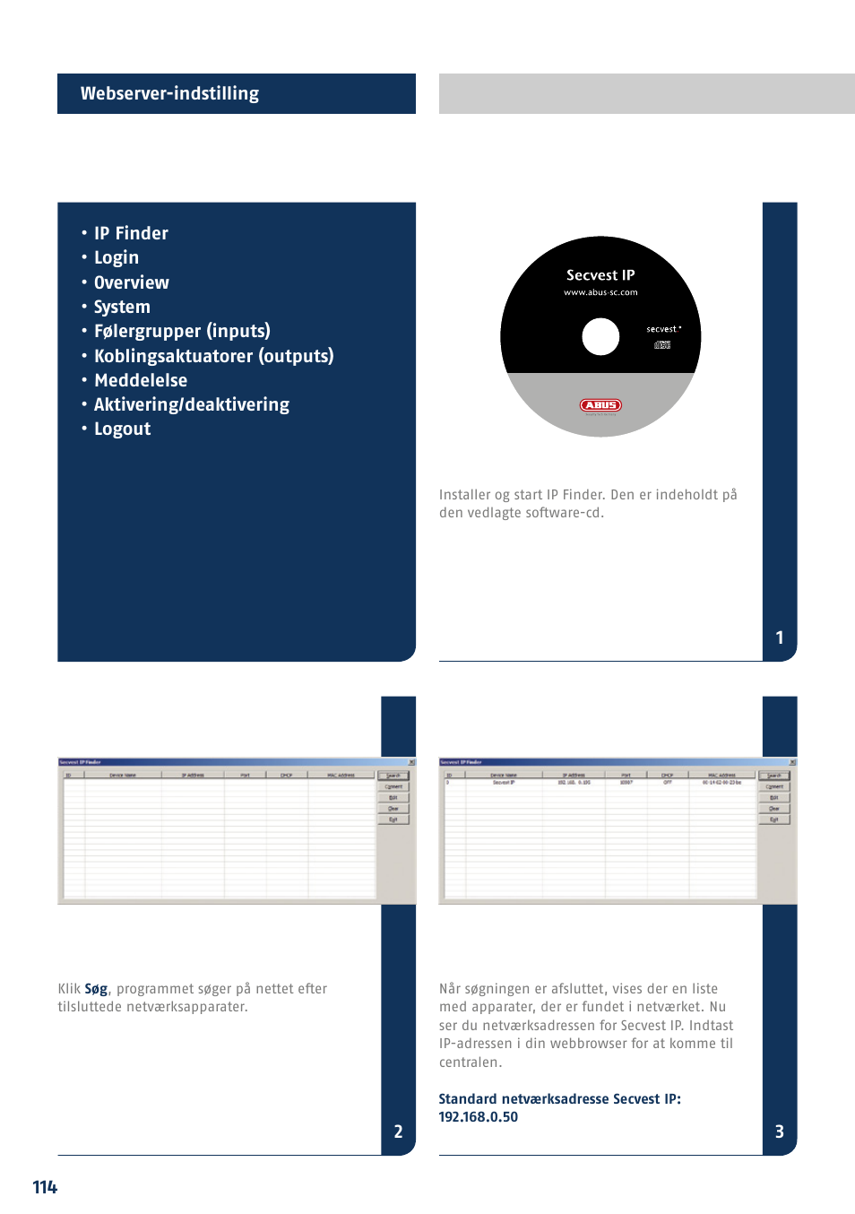 ABUS FUAA10021 Secvest IP Basic Set Quick operating instructions User Manual | Page 116 / 124