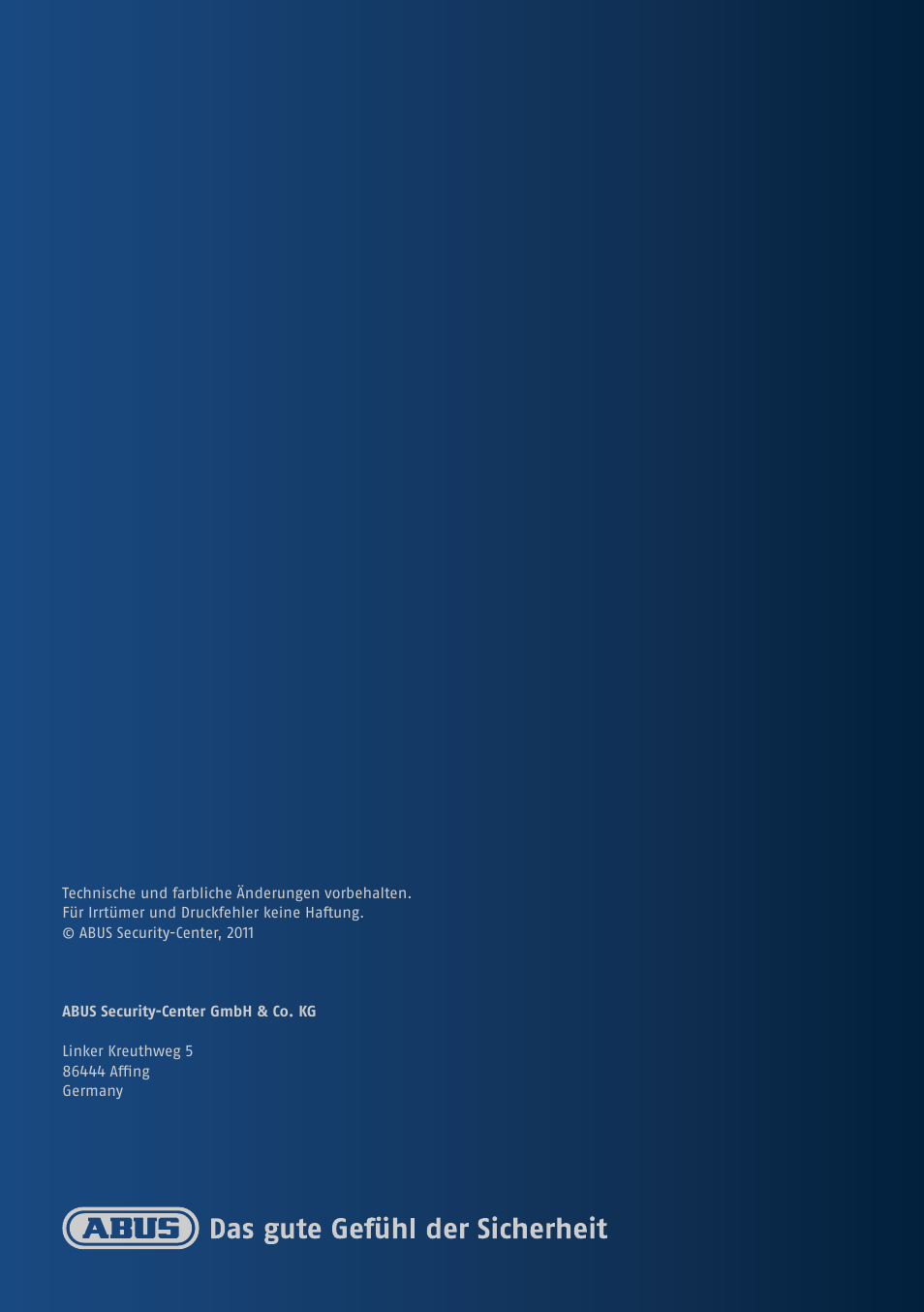 ABUS FUAA10021 Secvest IP Basic Set Quick operating instructions User Manual | Page 124 / 124