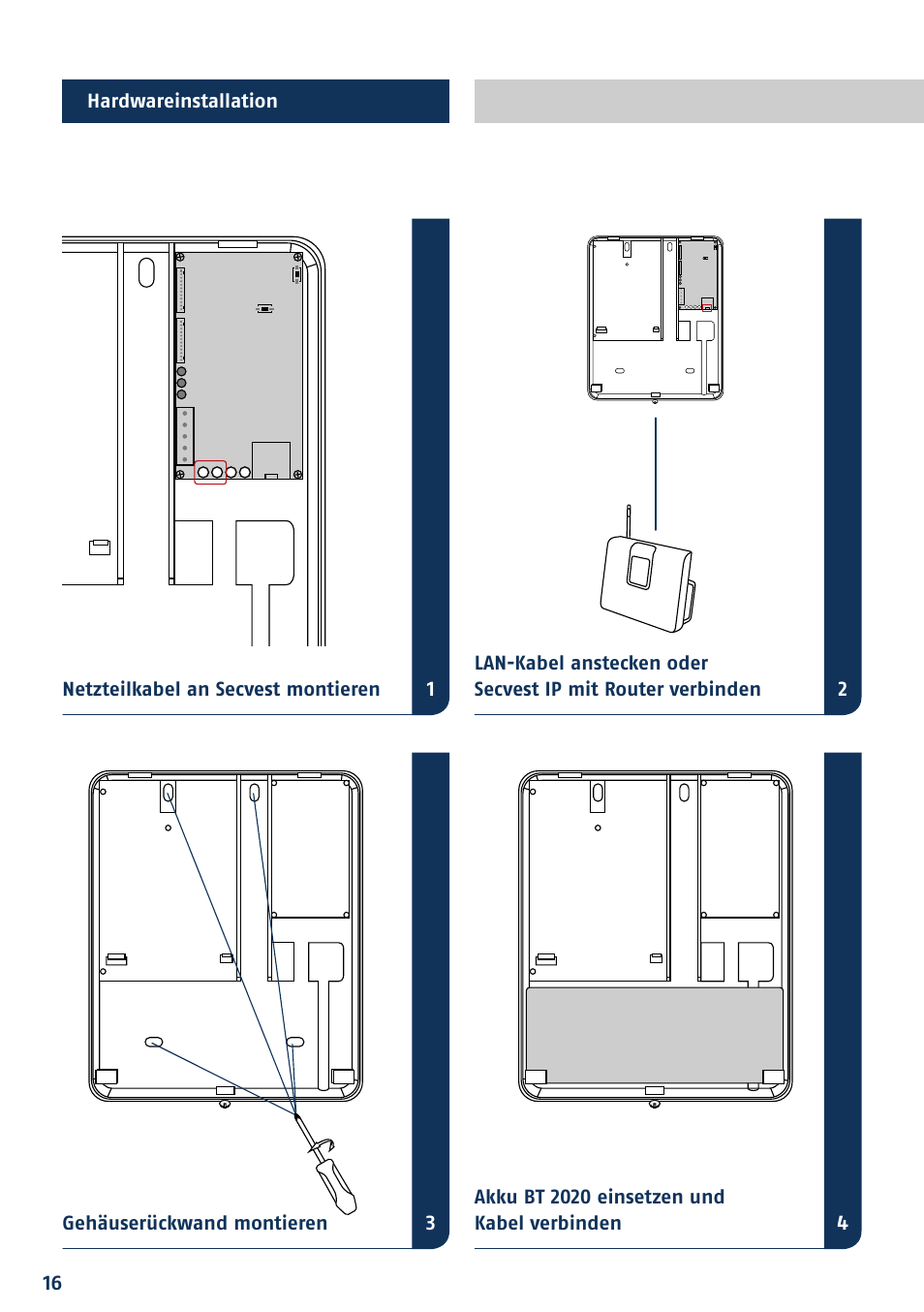 ABUS FUAA10021 Secvest IP Basic Set Quick operating instructions User Manual | Page 18 / 124