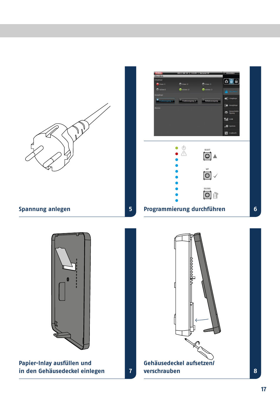 ABUS FUAA10021 Secvest IP Basic Set Quick operating instructions User Manual | Page 19 / 124