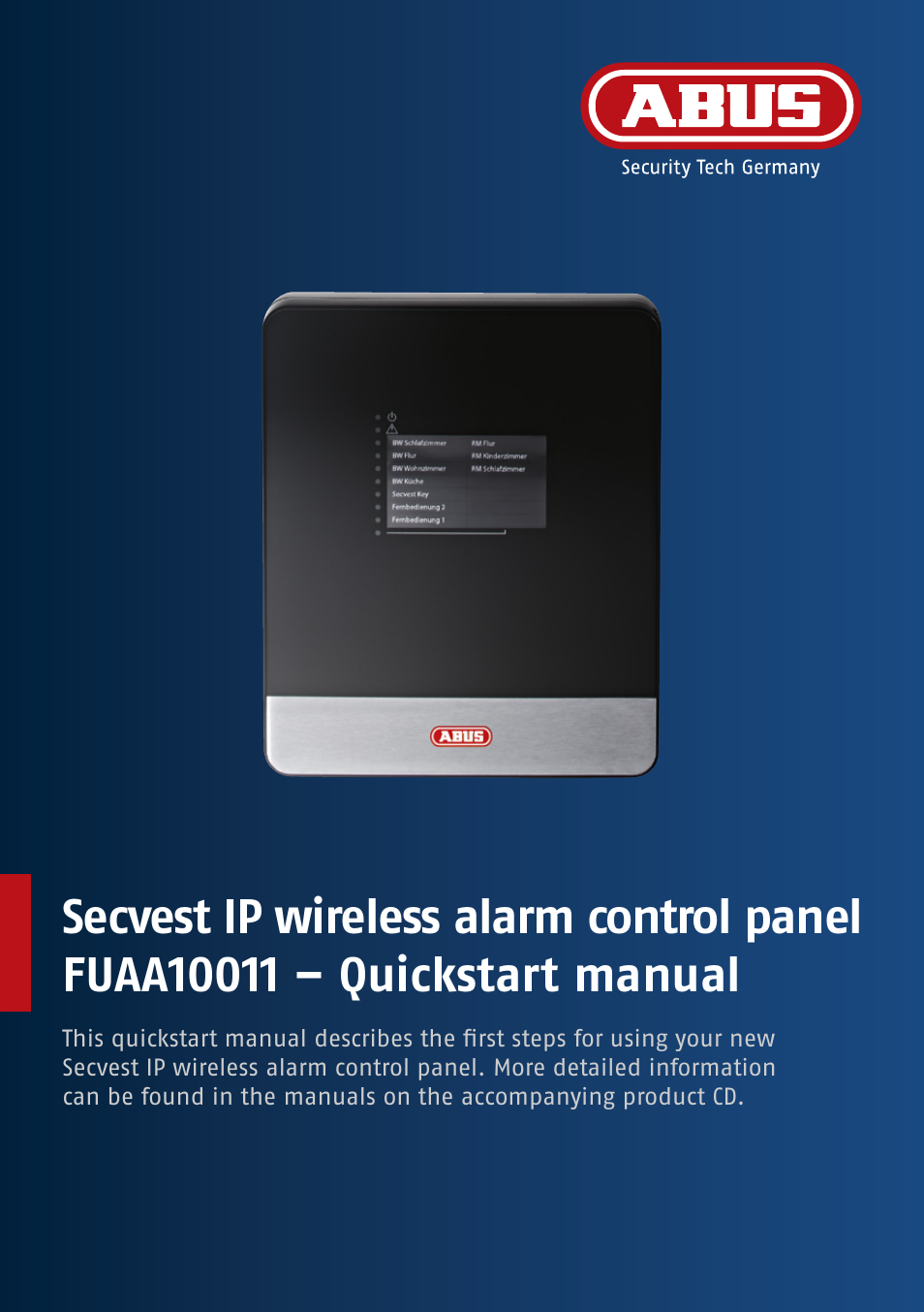 ABUS FUAA10021 Secvest IP Basic Set Quick operating instructions User Manual | Page 29 / 124