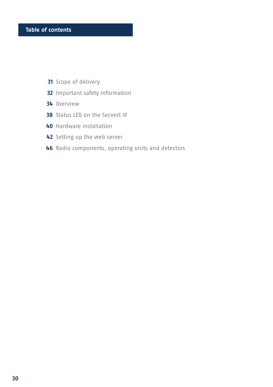 ABUS FUAA10021 Secvest IP Basic Set Quick operating instructions User Manual | Page 32 / 124