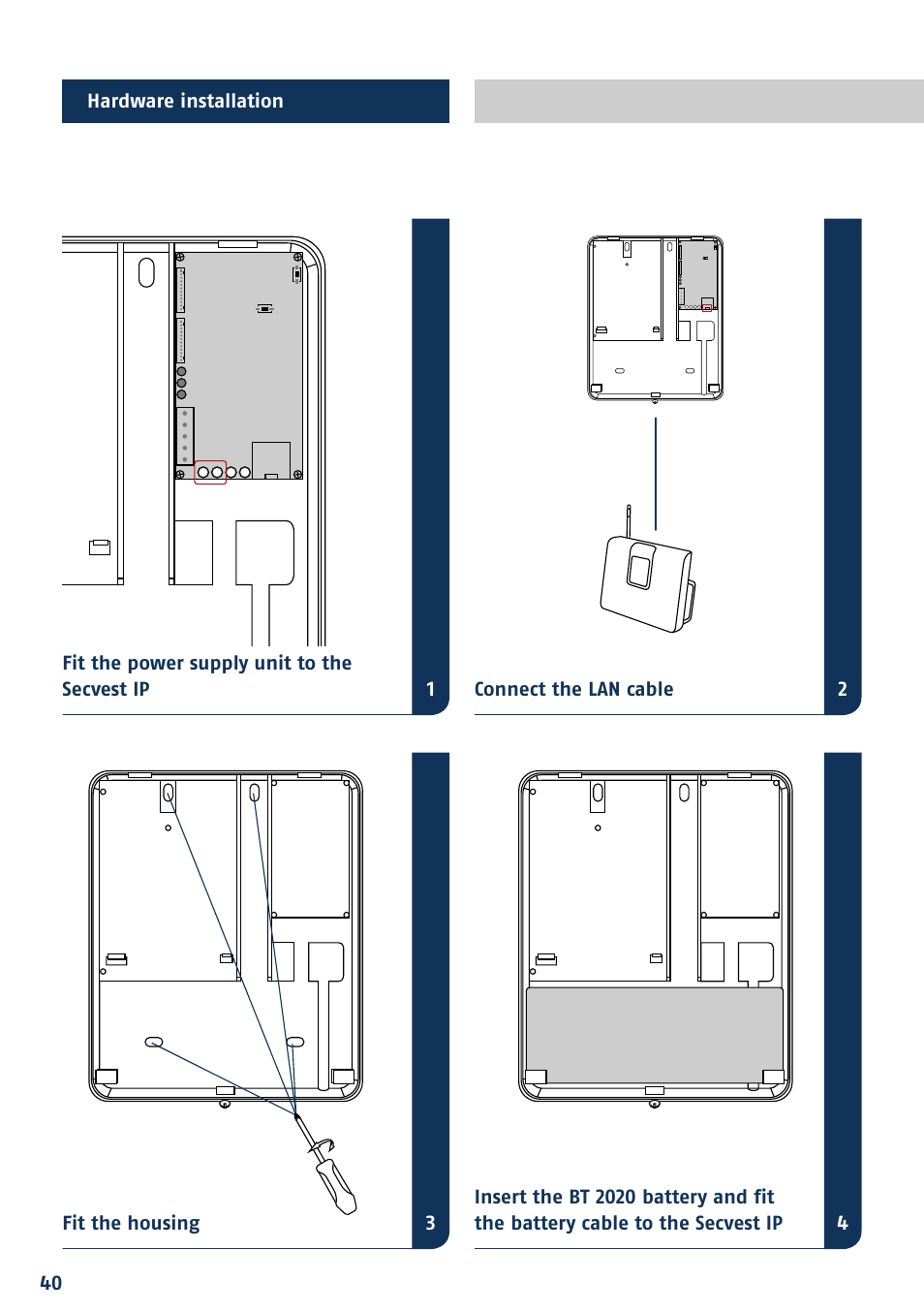 ABUS FUAA10021 Secvest IP Basic Set Quick operating instructions User Manual | Page 42 / 124