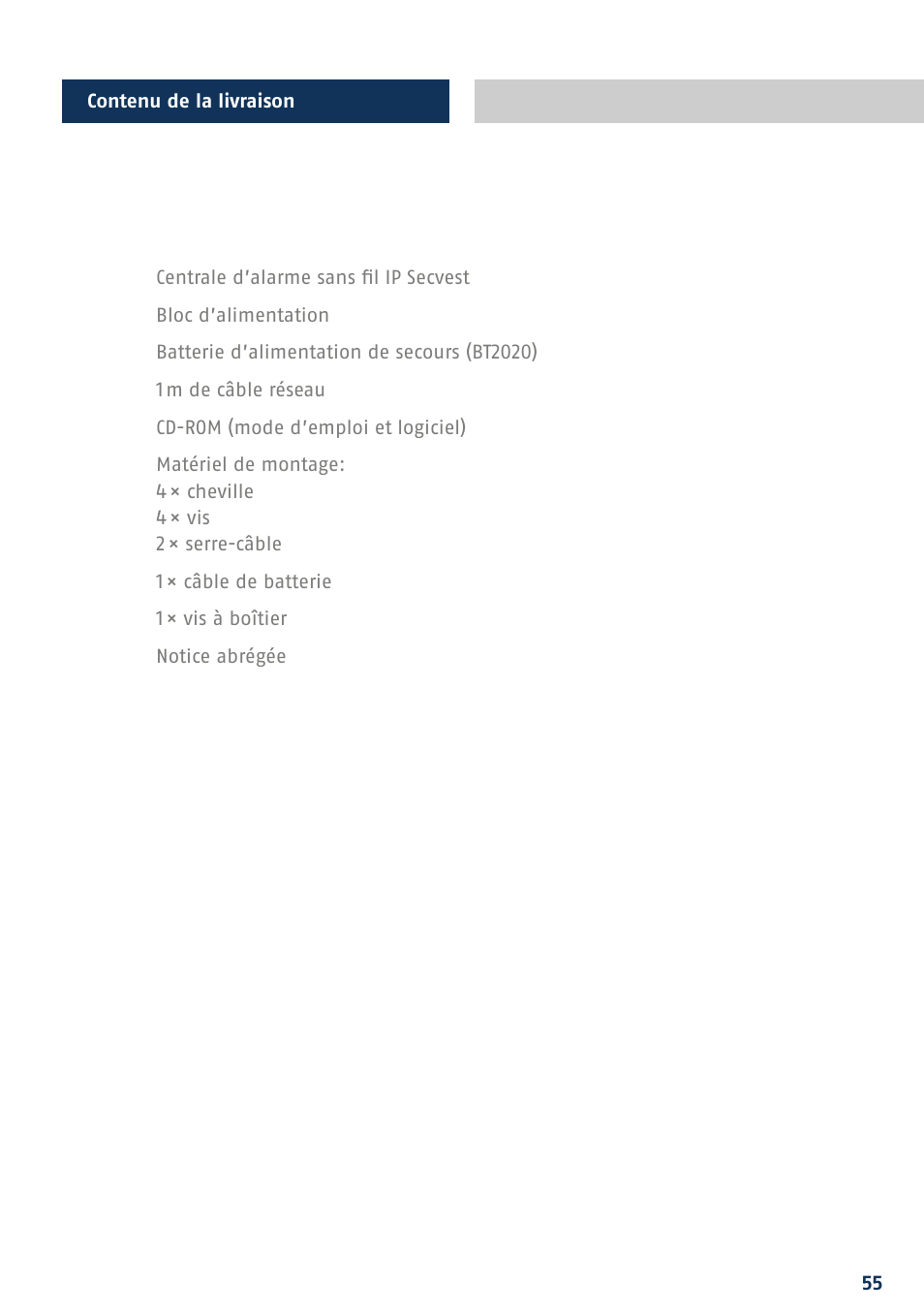 ABUS FUAA10021 Secvest IP Basic Set Quick operating instructions User Manual | Page 57 / 124