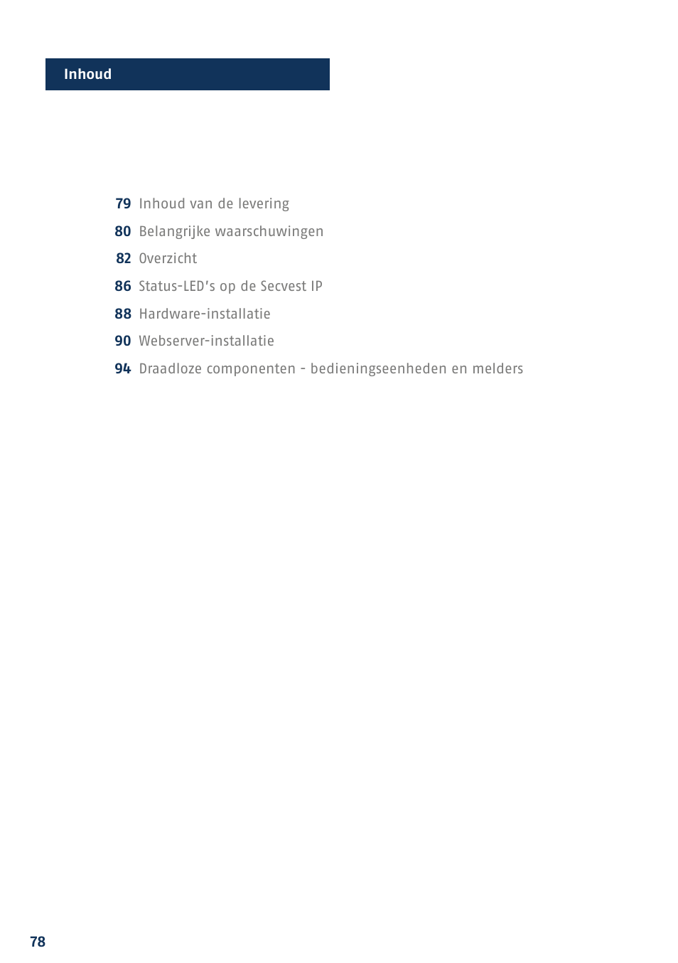 ABUS FUAA10021 Secvest IP Basic Set Quick operating instructions User Manual | Page 80 / 124