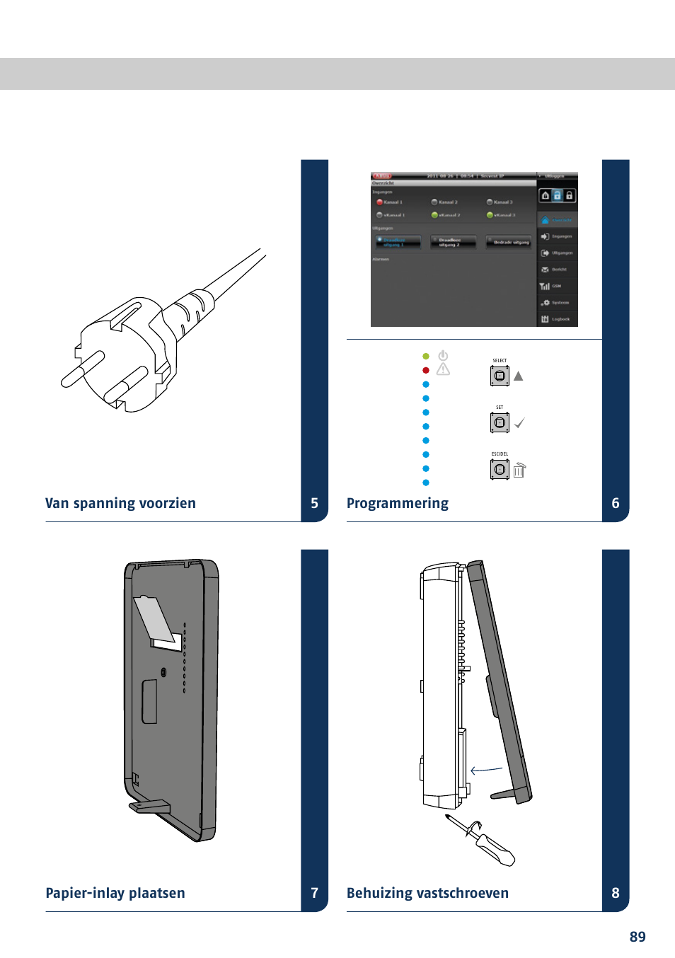 ABUS FUAA10021 Secvest IP Basic Set Quick operating instructions User Manual | Page 91 / 124
