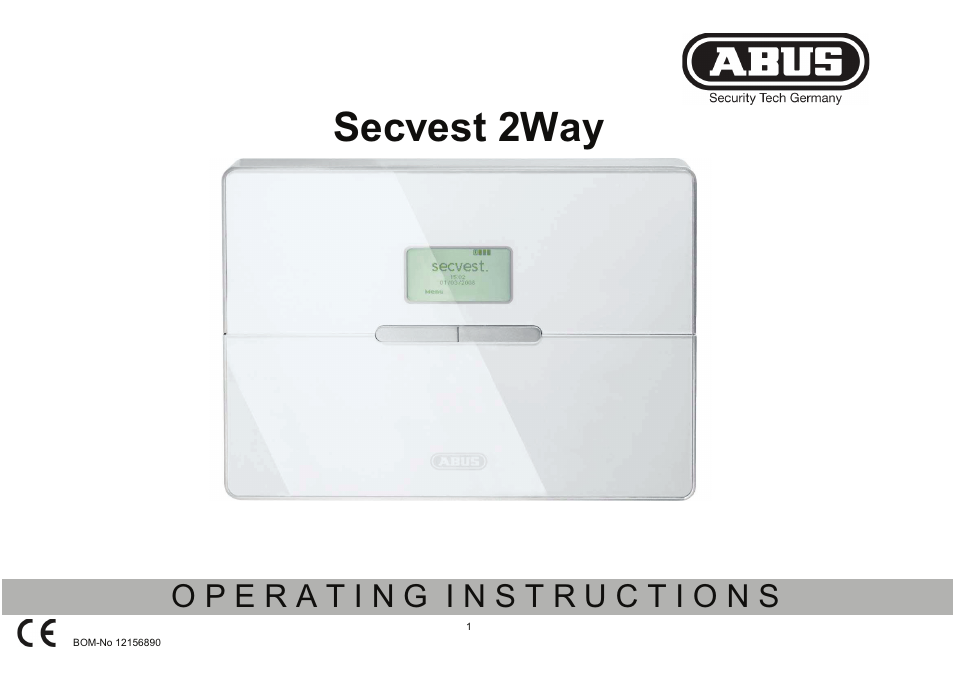 ABUS FU8006 Secvest 2WAY Wireless Alarm Control Panel (UK, DK, IT) Operating instructions User Manual | 47 pages