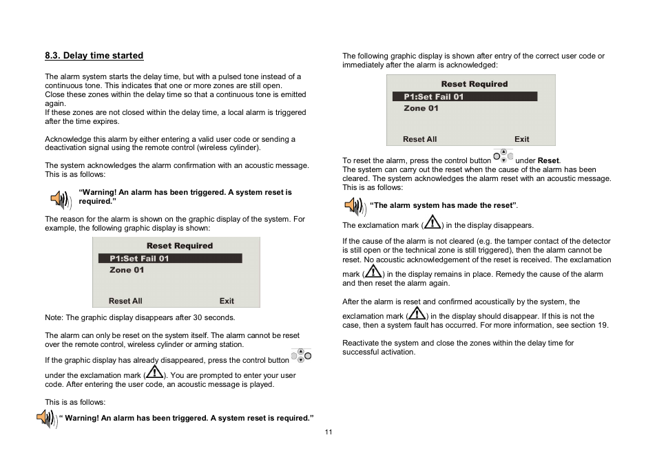ABUS FU8006 Secvest 2WAY Wireless Alarm Control Panel (UK, DK, IT) Operating instructions User Manual | Page 11 / 47