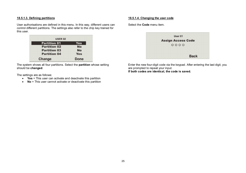 ABUS FU8006 Secvest 2WAY Wireless Alarm Control Panel (UK, DK, IT) Operating instructions User Manual | Page 25 / 47