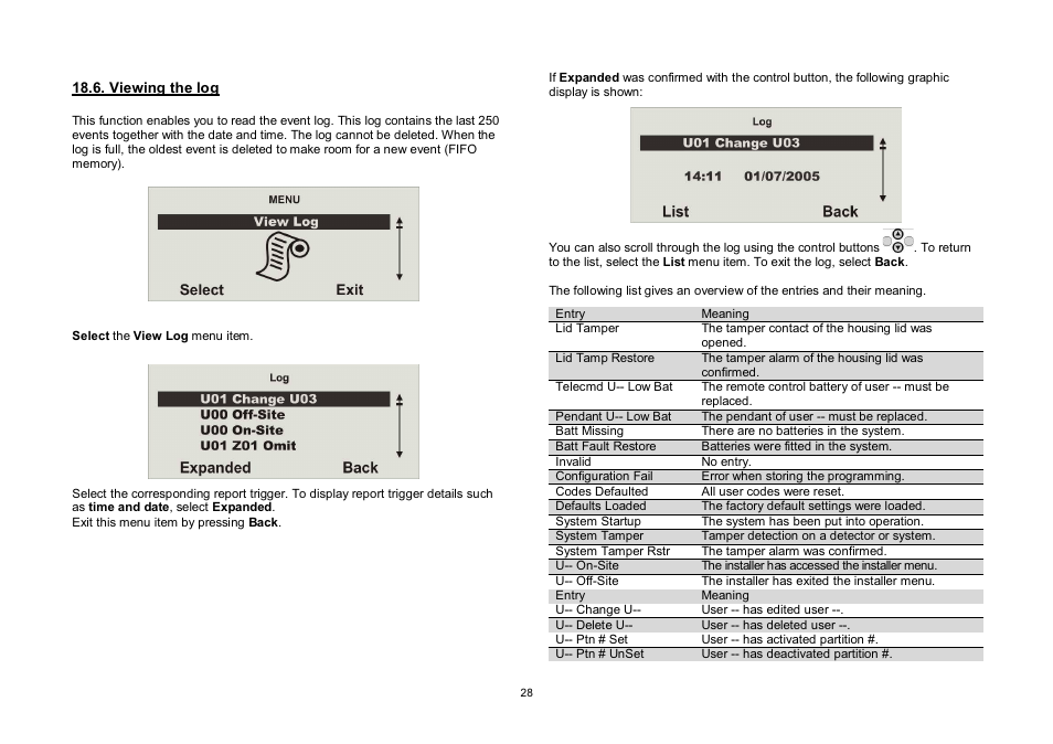 ABUS FU8006 Secvest 2WAY Wireless Alarm Control Panel (UK, DK, IT) Operating instructions User Manual | Page 28 / 47