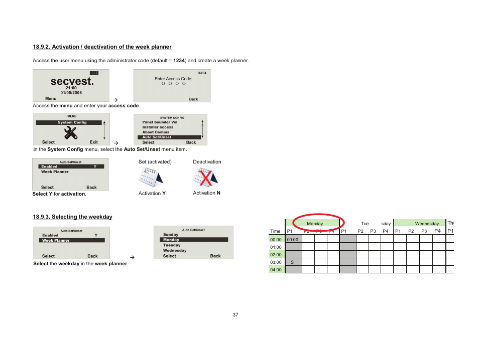 ABUS FU8006 Secvest 2WAY Wireless Alarm Control Panel (UK, DK, IT) Operating instructions User Manual | Page 37 / 47